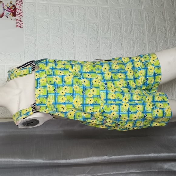 955 Originals  Lemon Lime Floral romper - Picture 4 of 16